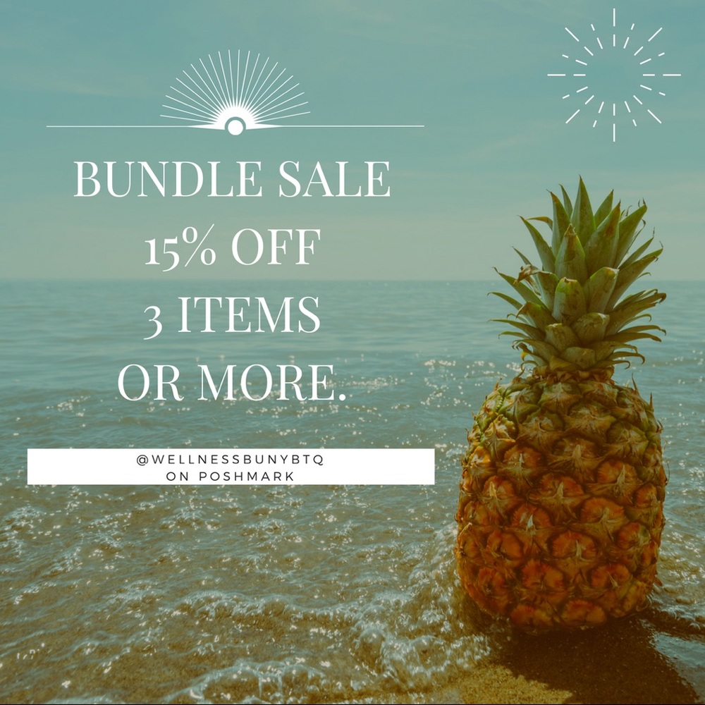Bundle Sale 15% off 3 items or more.